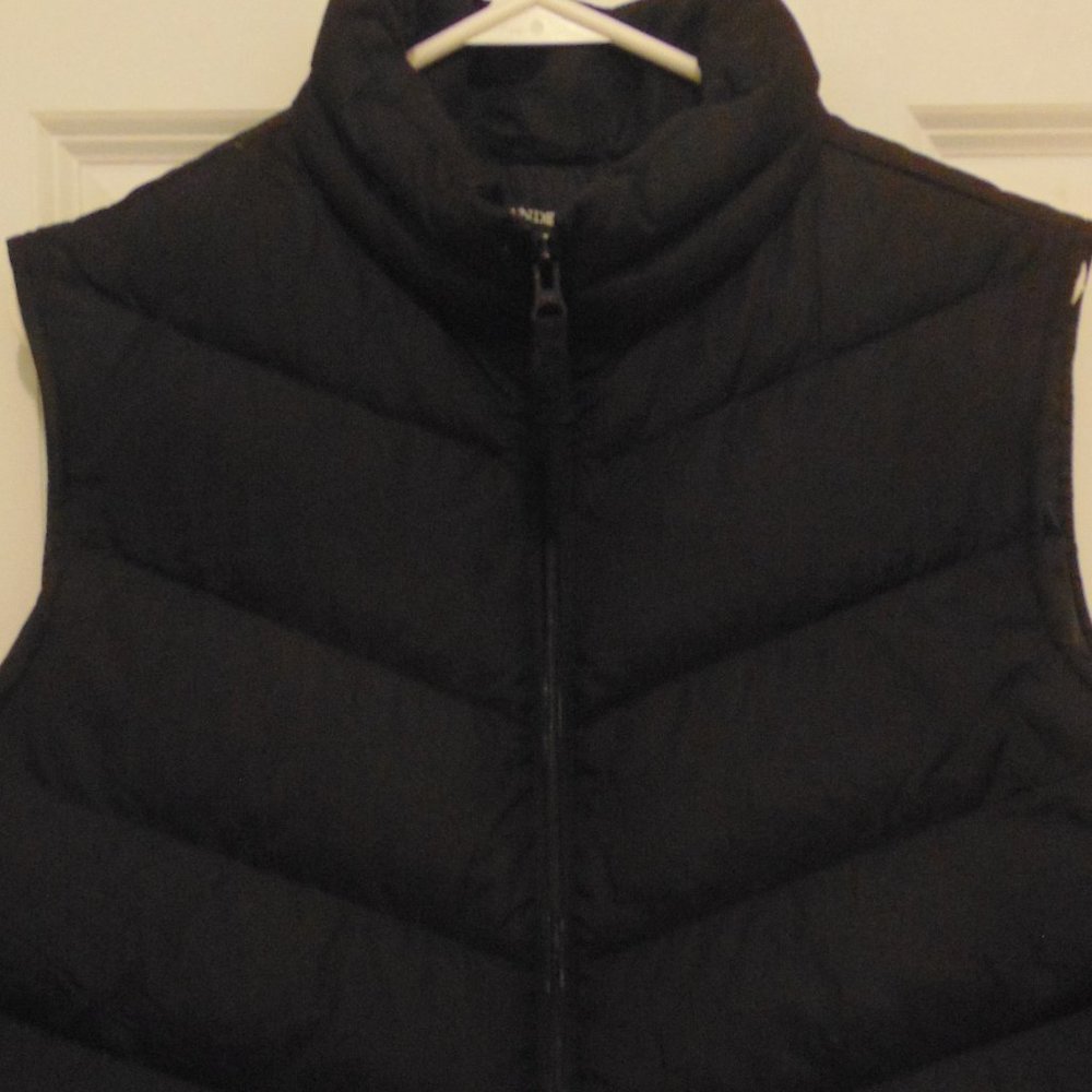 Lands End Black Vest